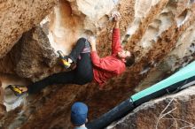 Bouldering in Hueco Tanks on 02/03/2019 with Blue Lizard Climbing and Yoga

Filename: SRM_20190203_1511130.jpg
Aperture: f/4.0
Shutter Speed: 1/320
Body: Canon EOS-1D Mark II
Lens: Canon EF 50mm f/1.8 II