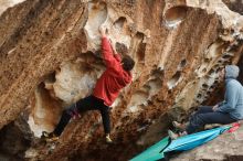 Bouldering in Hueco Tanks on 02/03/2019 with Blue Lizard Climbing and Yoga

Filename: SRM_20190203_1519190.jpg
Aperture: f/4.0
Shutter Speed: 1/800
Body: Canon EOS-1D Mark II
Lens: Canon EF 50mm f/1.8 II