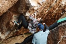 Bouldering in Hueco Tanks on 02/03/2019 with Blue Lizard Climbing and Yoga

Filename: SRM_20190203_1521010.jpg
Aperture: f/4.0
Shutter Speed: 1/500
Body: Canon EOS-1D Mark II
Lens: Canon EF 50mm f/1.8 II