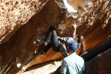 Bouldering in Hueco Tanks on 02/03/2019 with Blue Lizard Climbing and Yoga

Filename: SRM_20190203_1524400.jpg
Aperture: f/5.6
Shutter Speed: 1/800
Body: Canon EOS-1D Mark II
Lens: Canon EF 50mm f/1.8 II