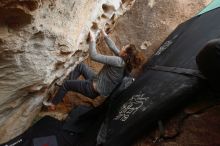 Bouldering in Hueco Tanks on 02/03/2019 with Blue Lizard Climbing and Yoga

Filename: SRM_20190203_1553150.jpg
Aperture: f/5.0
Shutter Speed: 1/160
Body: Canon EOS-1D Mark II
Lens: Canon EF 16-35mm f/2.8 L