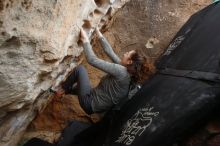 Bouldering in Hueco Tanks on 02/03/2019 with Blue Lizard Climbing and Yoga

Filename: SRM_20190203_1553540.jpg
Aperture: f/5.0
Shutter Speed: 1/200
Body: Canon EOS-1D Mark II
Lens: Canon EF 16-35mm f/2.8 L