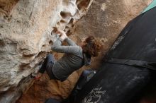 Bouldering in Hueco Tanks on 02/03/2019 with Blue Lizard Climbing and Yoga

Filename: SRM_20190203_1554310.jpg
Aperture: f/5.0
Shutter Speed: 1/250
Body: Canon EOS-1D Mark II
Lens: Canon EF 16-35mm f/2.8 L