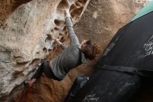 Bouldering in Hueco Tanks on 02/03/2019 with Blue Lizard Climbing and Yoga

Filename: SRM_20190203_1554320.jpg
Aperture: f/5.0
Shutter Speed: 1/250
Body: Canon EOS-1D Mark II
Lens: Canon EF 16-35mm f/2.8 L