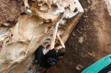 Bouldering in Hueco Tanks on 02/03/2019 with Blue Lizard Climbing and Yoga

Filename: SRM_20190203_1623040.jpg
Aperture: f/5.0
Shutter Speed: 1/500
Body: Canon EOS-1D Mark II
Lens: Canon EF 16-35mm f/2.8 L