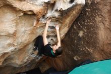 Bouldering in Hueco Tanks on 02/03/2019 with Blue Lizard Climbing and Yoga

Filename: SRM_20190203_1625270.jpg
Aperture: f/5.0
Shutter Speed: 1/320
Body: Canon EOS-1D Mark II
Lens: Canon EF 16-35mm f/2.8 L