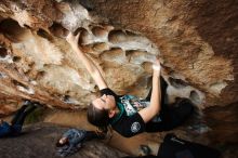 Bouldering in Hueco Tanks on 02/03/2019 with Blue Lizard Climbing and Yoga

Filename: SRM_20190203_1628240.jpg
Aperture: f/5.0
Shutter Speed: 1/400
Body: Canon EOS-1D Mark II
Lens: Canon EF 16-35mm f/2.8 L