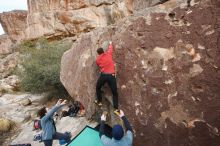 Bouldering in Hueco Tanks on 02/03/2019 with Blue Lizard Climbing and Yoga

Filename: SRM_20190203_1646010.jpg
Aperture: f/5.6
Shutter Speed: 1/250
Body: Canon EOS-1D Mark II
Lens: Canon EF 16-35mm f/2.8 L