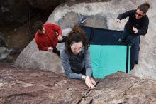 Bouldering in Hueco Tanks on 02/03/2019 with Blue Lizard Climbing and Yoga

Filename: SRM_20190203_1651090.jpg
Aperture: f/5.6
Shutter Speed: 1/160
Body: Canon EOS-1D Mark II
Lens: Canon EF 16-35mm f/2.8 L