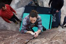 Bouldering in Hueco Tanks on 02/03/2019 with Blue Lizard Climbing and Yoga

Filename: SRM_20190203_1653381.jpg
Aperture: f/5.6
Shutter Speed: 1/250
Body: Canon EOS-1D Mark II
Lens: Canon EF 16-35mm f/2.8 L