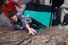 Bouldering in Hueco Tanks on 02/03/2019 with Blue Lizard Climbing and Yoga

Filename: SRM_20190203_1653450.jpg
Aperture: f/5.6
Shutter Speed: 1/320
Body: Canon EOS-1D Mark II
Lens: Canon EF 16-35mm f/2.8 L