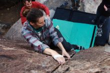 Bouldering in Hueco Tanks on 02/03/2019 with Blue Lizard Climbing and Yoga

Filename: SRM_20190203_1653550.jpg
Aperture: f/5.6
Shutter Speed: 1/250
Body: Canon EOS-1D Mark II
Lens: Canon EF 16-35mm f/2.8 L