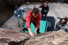 Bouldering in Hueco Tanks on 02/03/2019 with Blue Lizard Climbing and Yoga

Filename: SRM_20190203_1655110.jpg
Aperture: f/5.6
Shutter Speed: 1/250
Body: Canon EOS-1D Mark II
Lens: Canon EF 16-35mm f/2.8 L