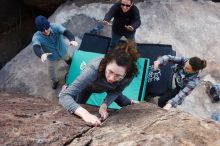 Bouldering in Hueco Tanks on 02/03/2019 with Blue Lizard Climbing and Yoga

Filename: SRM_20190203_1656100.jpg
Aperture: f/5.6
Shutter Speed: 1/250
Body: Canon EOS-1D Mark II
Lens: Canon EF 16-35mm f/2.8 L