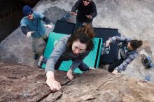 Bouldering in Hueco Tanks on 02/03/2019 with Blue Lizard Climbing and Yoga

Filename: SRM_20190203_1656110.jpg
Aperture: f/5.6
Shutter Speed: 1/250
Body: Canon EOS-1D Mark II
Lens: Canon EF 16-35mm f/2.8 L