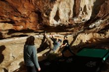 Bouldering in Hueco Tanks on 02/03/2019 with Blue Lizard Climbing and Yoga

Filename: SRM_20190203_1729260.jpg
Aperture: f/8.0
Shutter Speed: 1/320
Body: Canon EOS-1D Mark II
Lens: Canon EF 16-35mm f/2.8 L