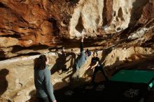 Bouldering in Hueco Tanks on 02/03/2019 with Blue Lizard Climbing and Yoga

Filename: SRM_20190203_1729300.jpg
Aperture: f/8.0
Shutter Speed: 1/250
Body: Canon EOS-1D Mark II
Lens: Canon EF 16-35mm f/2.8 L