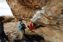 Bouldering in Hueco Tanks on 02/03/2019 with Blue Lizard Climbing and Yoga

Filename: SRM_20190203_1744120.jpg
Aperture: f/5.6
Shutter Speed: 1/500
Body: Canon EOS-1D Mark II
Lens: Canon EF 16-35mm f/2.8 L