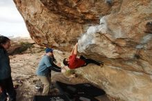 Bouldering in Hueco Tanks on 02/03/2019 with Blue Lizard Climbing and Yoga

Filename: SRM_20190203_1744150.jpg
Aperture: f/5.6
Shutter Speed: 1/500
Body: Canon EOS-1D Mark II
Lens: Canon EF 16-35mm f/2.8 L