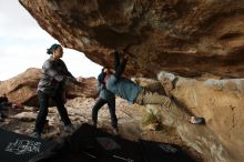 Bouldering in Hueco Tanks on 02/03/2019 with Blue Lizard Climbing and Yoga

Filename: SRM_20190203_1747261.jpg
Aperture: f/5.6
Shutter Speed: 1/320
Body: Canon EOS-1D Mark II
Lens: Canon EF 16-35mm f/2.8 L