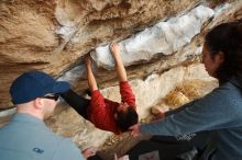 Bouldering in Hueco Tanks on 02/03/2019 with Blue Lizard Climbing and Yoga

Filename: SRM_20190203_1749080.jpg
Aperture: f/5.6
Shutter Speed: 1/200
Body: Canon EOS-1D Mark II
Lens: Canon EF 16-35mm f/2.8 L