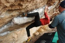 Bouldering in Hueco Tanks on 02/03/2019 with Blue Lizard Climbing and Yoga

Filename: SRM_20190203_1749290.jpg
Aperture: f/5.6
Shutter Speed: 1/160
Body: Canon EOS-1D Mark II
Lens: Canon EF 16-35mm f/2.8 L