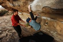 Bouldering in Hueco Tanks on 02/03/2019 with Blue Lizard Climbing and Yoga

Filename: SRM_20190203_1754250.jpg
Aperture: f/5.6
Shutter Speed: 1/320
Body: Canon EOS-1D Mark II
Lens: Canon EF 16-35mm f/2.8 L