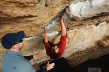 Bouldering in Hueco Tanks on 02/03/2019 with Blue Lizard Climbing and Yoga

Filename: SRM_20190203_1755380.jpg
Aperture: f/5.6
Shutter Speed: 1/200
Body: Canon EOS-1D Mark II
Lens: Canon EF 16-35mm f/2.8 L