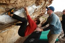 Bouldering in Hueco Tanks on 02/03/2019 with Blue Lizard Climbing and Yoga

Filename: SRM_20190203_1755580.jpg
Aperture: f/5.6
Shutter Speed: 1/200
Body: Canon EOS-1D Mark II
Lens: Canon EF 16-35mm f/2.8 L