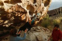 Bouldering in Hueco Tanks on 02/03/2019 with Blue Lizard Climbing and Yoga

Filename: SRM_20190203_1804360.jpg
Aperture: f/3.2
Shutter Speed: 1/640
Body: Canon EOS-1D Mark II
Lens: Canon EF 50mm f/1.8 II