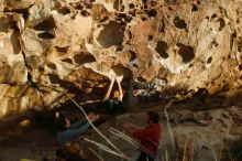 Bouldering in Hueco Tanks on 02/03/2019 with Blue Lizard Climbing and Yoga

Filename: SRM_20190203_1804450.jpg
Aperture: f/3.2
Shutter Speed: 1/1250
Body: Canon EOS-1D Mark II
Lens: Canon EF 50mm f/1.8 II