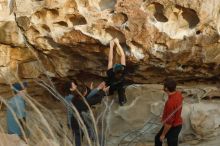 Bouldering in Hueco Tanks on 02/03/2019 with Blue Lizard Climbing and Yoga

Filename: SRM_20190203_1810090.jpg
Aperture: f/3.2
Shutter Speed: 1/320
Body: Canon EOS-1D Mark II
Lens: Canon EF 50mm f/1.8 II