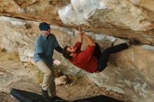 Bouldering in Hueco Tanks on 02/03/2019 with Blue Lizard Climbing and Yoga

Filename: SRM_20190203_1814380.jpg
Aperture: f/2.8
Shutter Speed: 1/500
Body: Canon EOS-1D Mark II
Lens: Canon EF 50mm f/1.8 II