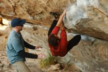 Bouldering in Hueco Tanks on 02/03/2019 with Blue Lizard Climbing and Yoga

Filename: SRM_20190203_1815000.jpg
Aperture: f/2.8
Shutter Speed: 1/500
Body: Canon EOS-1D Mark II
Lens: Canon EF 50mm f/1.8 II