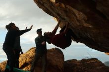 Bouldering in Hueco Tanks on 02/03/2019 with Blue Lizard Climbing and Yoga

Filename: SRM_20190203_1816240.jpg
Aperture: f/4.0
Shutter Speed: 1/800
Body: Canon EOS-1D Mark II
Lens: Canon EF 50mm f/1.8 II