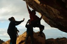 Bouldering in Hueco Tanks on 02/03/2019 with Blue Lizard Climbing and Yoga

Filename: SRM_20190203_1816270.jpg
Aperture: f/4.0
Shutter Speed: 1/1000
Body: Canon EOS-1D Mark II
Lens: Canon EF 50mm f/1.8 II