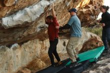 Bouldering in Hueco Tanks on 02/03/2019 with Blue Lizard Climbing and Yoga

Filename: SRM_20190203_1826160.jpg
Aperture: f/4.0
Shutter Speed: 1/320
Body: Canon EOS-1D Mark II
Lens: Canon EF 50mm f/1.8 II