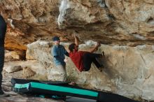 Bouldering in Hueco Tanks on 02/03/2019 with Blue Lizard Climbing and Yoga

Filename: SRM_20190203_1829140.jpg
Aperture: f/4.0
Shutter Speed: 1/250
Body: Canon EOS-1D Mark II
Lens: Canon EF 50mm f/1.8 II