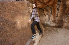 Bouldering in Hueco Tanks on 02/02/2019 with Blue Lizard Climbing and Yoga

Filename: SRM_20190202_1106590.jpg
Aperture: f/5.6
Shutter Speed: 1/200
Body: Canon EOS-1D Mark II
Lens: Canon EF 16-35mm f/2.8 L
