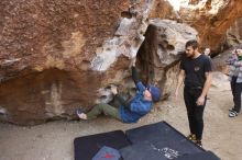 Bouldering in Hueco Tanks on 02/02/2019 with Blue Lizard Climbing and Yoga

Filename: SRM_20190202_1108470.jpg
Aperture: f/5.6
Shutter Speed: 1/250
Body: Canon EOS-1D Mark II
Lens: Canon EF 16-35mm f/2.8 L