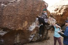 Bouldering in Hueco Tanks on 02/02/2019 with Blue Lizard Climbing and Yoga

Filename: SRM_20190202_1112110.jpg
Aperture: f/5.6
Shutter Speed: 1/400
Body: Canon EOS-1D Mark II
Lens: Canon EF 16-35mm f/2.8 L