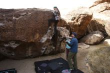 Bouldering in Hueco Tanks on 02/02/2019 with Blue Lizard Climbing and Yoga

Filename: SRM_20190202_1112230.jpg
Aperture: f/5.6
Shutter Speed: 1/400
Body: Canon EOS-1D Mark II
Lens: Canon EF 16-35mm f/2.8 L