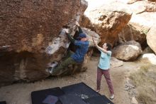 Bouldering in Hueco Tanks on 02/02/2019 with Blue Lizard Climbing and Yoga

Filename: SRM_20190202_1114490.jpg
Aperture: f/5.6
Shutter Speed: 1/400
Body: Canon EOS-1D Mark II
Lens: Canon EF 16-35mm f/2.8 L