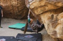 Bouldering in Hueco Tanks on 02/02/2019 with Blue Lizard Climbing and Yoga

Filename: SRM_20190202_1130000.jpg
Aperture: f/4.0
Shutter Speed: 1/320
Body: Canon EOS-1D Mark II
Lens: Canon EF 50mm f/1.8 II