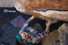 Bouldering in Hueco Tanks on 02/02/2019 with Blue Lizard Climbing and Yoga

Filename: SRM_20190202_1132360.jpg
Aperture: f/4.0
Shutter Speed: 1/320
Body: Canon EOS-1D Mark II
Lens: Canon EF 50mm f/1.8 II