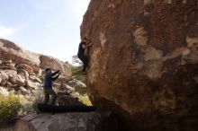 Bouldering in Hueco Tanks on 02/02/2019 with Blue Lizard Climbing and Yoga

Filename: SRM_20190202_1141140.jpg
Aperture: f/5.6
Shutter Speed: 1/500
Body: Canon EOS-1D Mark II
Lens: Canon EF 16-35mm f/2.8 L