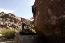 Bouldering in Hueco Tanks on 02/02/2019 with Blue Lizard Climbing and Yoga

Filename: SRM_20190202_1141240.jpg
Aperture: f/5.6
Shutter Speed: 1/640
Body: Canon EOS-1D Mark II
Lens: Canon EF 16-35mm f/2.8 L