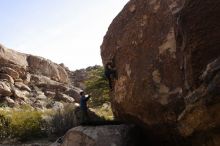 Bouldering in Hueco Tanks on 02/02/2019 with Blue Lizard Climbing and Yoga

Filename: SRM_20190202_1148420.jpg
Aperture: f/5.6
Shutter Speed: 1/80
Body: Canon EOS-1D Mark II
Lens: Canon EF 16-35mm f/2.8 L