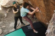 Bouldering in Hueco Tanks on 02/02/2019 with Blue Lizard Climbing and Yoga

Filename: SRM_20190202_1217130.jpg
Aperture: f/4.5
Shutter Speed: 1/320
Body: Canon EOS-1D Mark II
Lens: Canon EF 50mm f/1.8 II