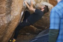 Bouldering in Hueco Tanks on 02/02/2019 with Blue Lizard Climbing and Yoga

Filename: SRM_20190202_1219540.jpg
Aperture: f/2.0
Shutter Speed: 1/320
Body: Canon EOS-1D Mark II
Lens: Canon EF 50mm f/1.8 II